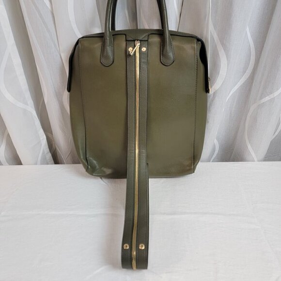 Target - A New Day - Backpack / Sling Bag - Olive Green Faux Leather main image 9